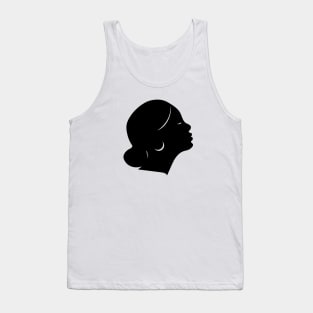 Black female silhouette Tank Top